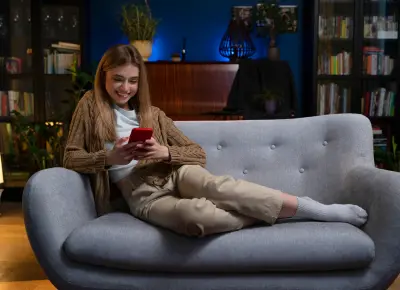 Illustration of User Interacting with a Customized Mobile App Interface